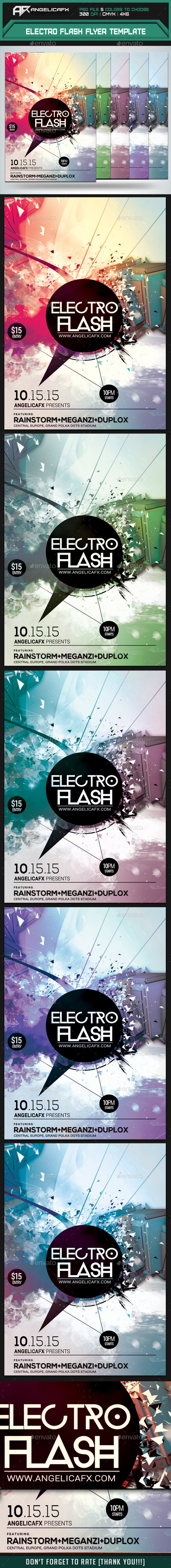 GraphicRiver Electro Flash Flyer Template 9735832 GraphicRiver Electro Flash Flyer Template 9735832