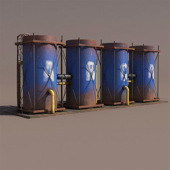 3DOcean Old Tanks Factory 9736184 3DOcean Old Tanks Factory 9736184