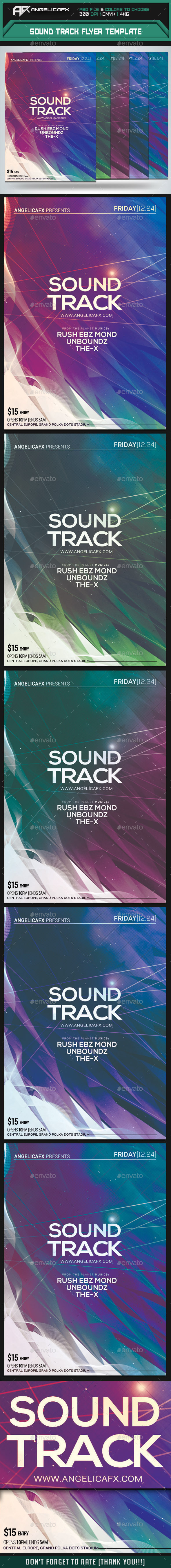 GraphicRiver Sound Track Flyer Template 9736414 GraphicRiver Sound Track Flyer Template 9736414