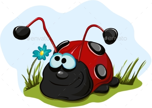 GraphicRiver Cheerful Ladybug 9737947 GraphicRiver Cheerful Ladybug 9737947