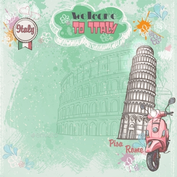 GraphicRiver Background of Italy 9738381 GraphicRiver Background of Italy 9738381