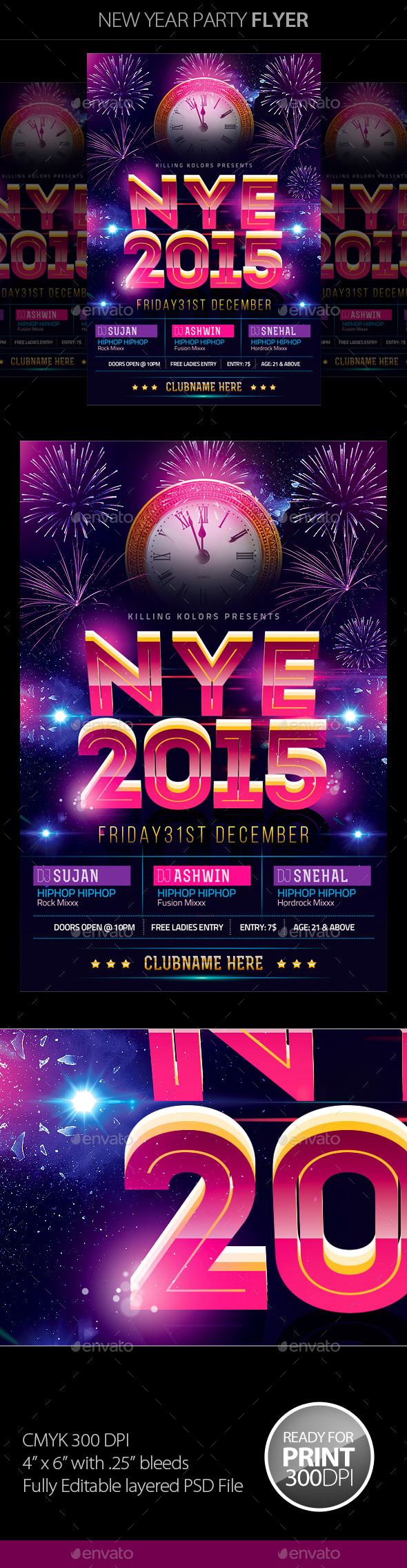 GraphicRiver New Year Flyer 9738382 GraphicRiver New Year Flyer 9738382