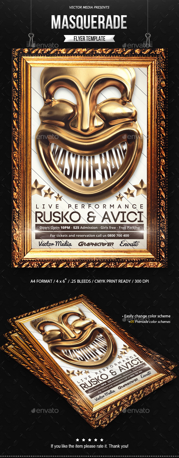 Masquerade Flyer Masquerade Flyer
