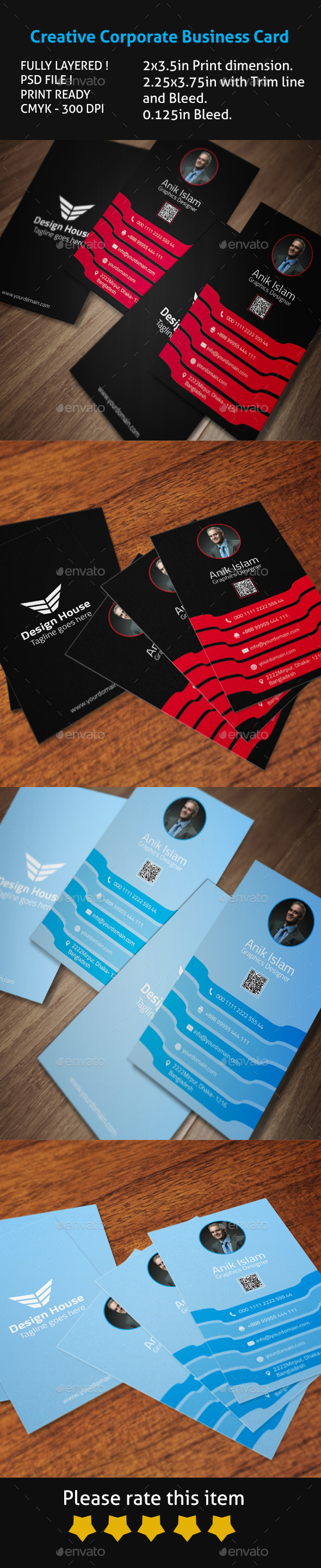 Creative Corporate Business Card Creative Corporate Business Card
