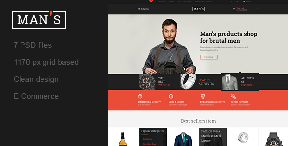 man's - design online-store for man 