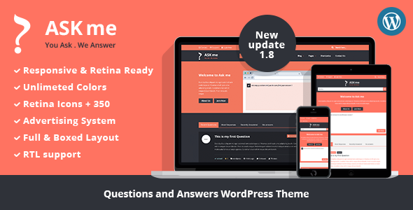 Ask Me Responsive Questions & Answers WordPress Ask Me Responsive Questions & Answers WordPress
