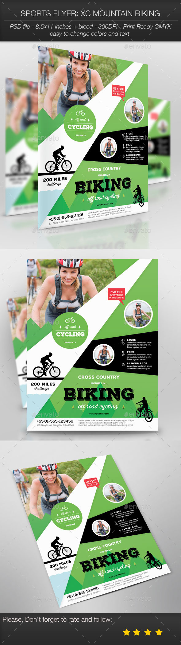 Sports Flyer XC Mountain Biking Sports Flyer XC Mountain Biking