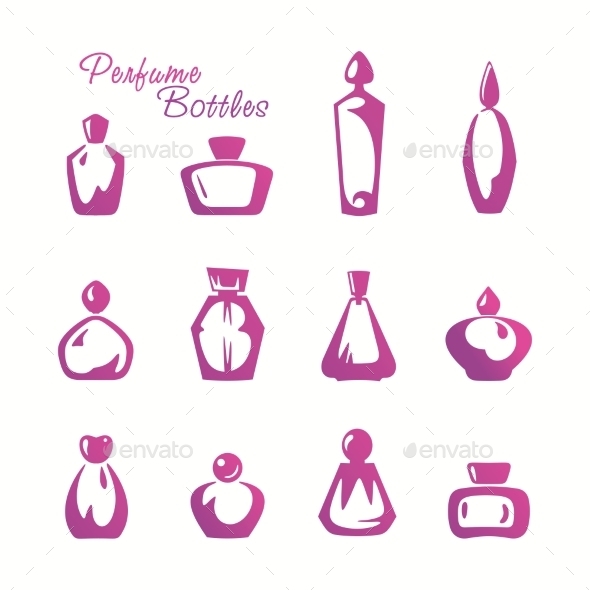 GraphicRiver Bottles of Perfume 9744034 GraphicRiver Bottles of Perfume 9744034