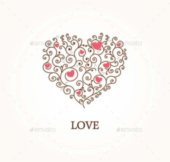 GraphicRiver Greeting Heart Shape 9744051 GraphicRiver Greeting Heart Shape 9744051