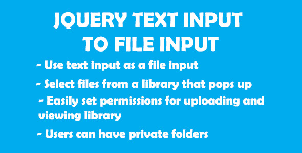 jquery text input to file input 