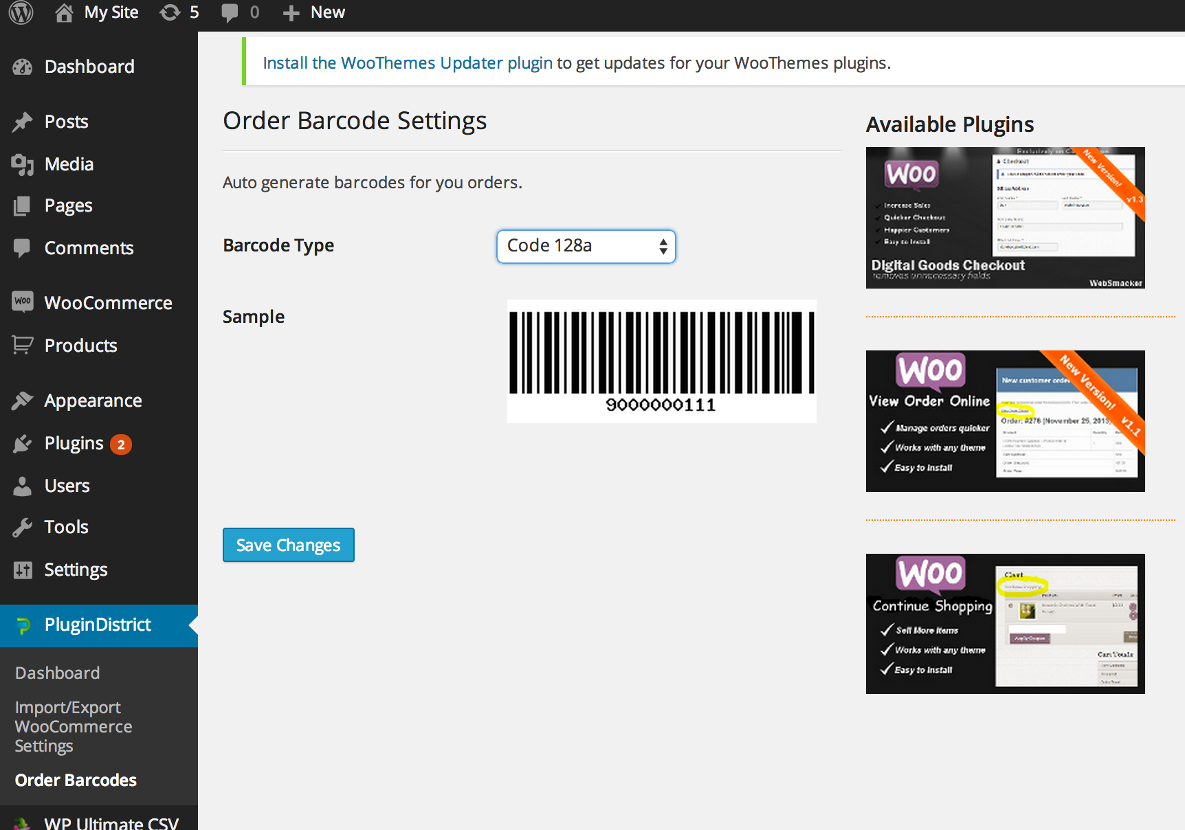Order Barcodes for WooCommerce - 5