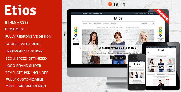 Etios - ULTIMATE Responsive Magento Theme