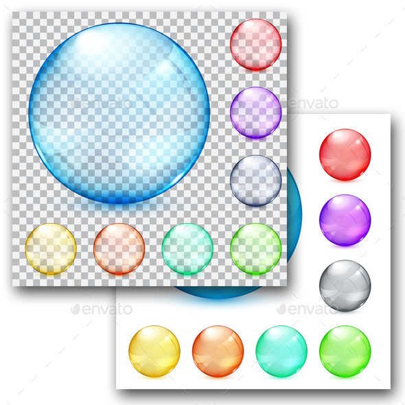 GraphicRiver Multicolored Glass Spheres 9748225 GraphicRiver Multicolored Glass Spheres 9748225
