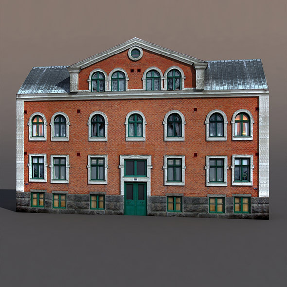 Apartment House #50 Low Poly 3D Model Apartment House #50 Low Poly 3D Model