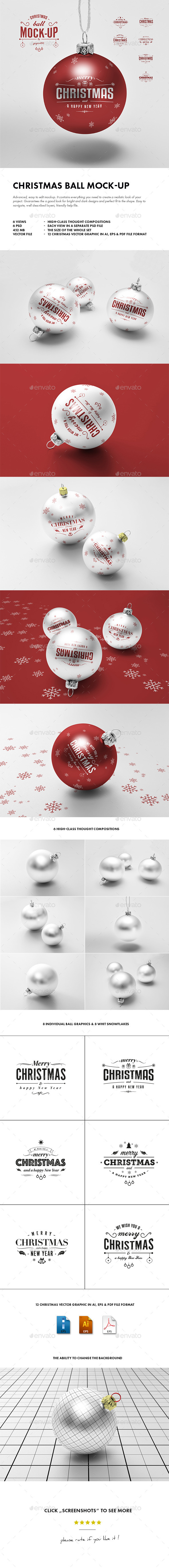 Christmas Ball Mock-up Christmas Ball Mock-up