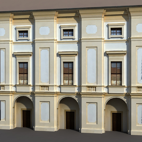 Apartment House #64 Low Poly 3D Model Apartment House #64 Low Poly 3D Model