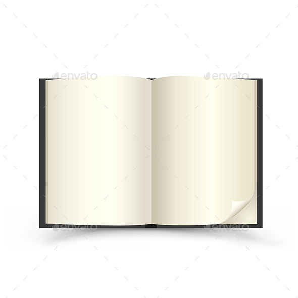 GraphicRiver Open Black Book 9750729 GraphicRiver Open Black Book 9750729