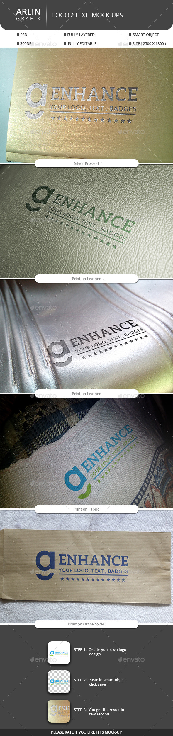 GraphicRiver Realistic Logo Mock-up 9750731 GraphicRiver Realistic Logo Mock-up 9750731