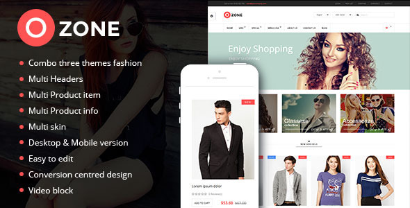 Ozone - Multi-Purpose Responsive Prestashop Theme