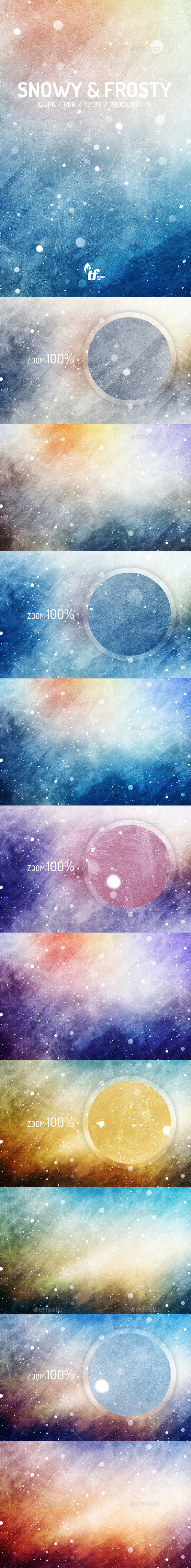 GraphicRiver Snowy and Frosty Backgrounds 9752330 GraphicRiver Snowy and Frosty Backgrounds 9752330