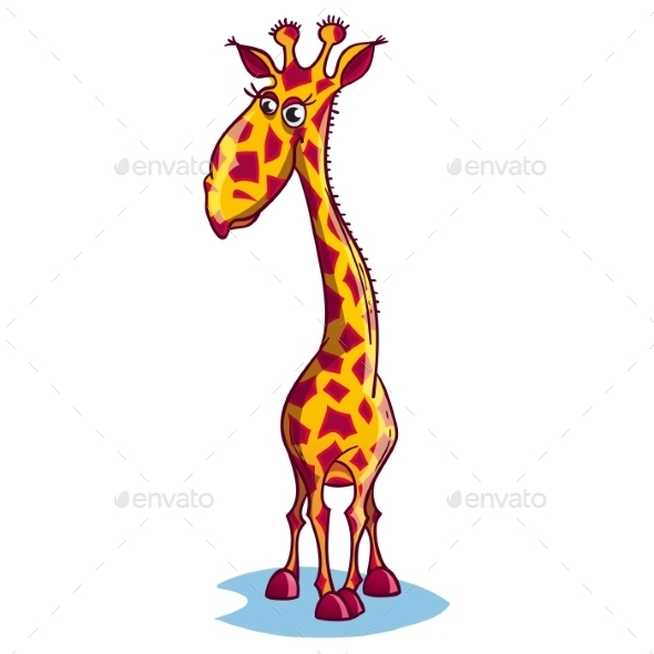 GraphicRiver Image of a Sad Cartoon Giraffe 9752460 GraphicRiver Image of a Sad Cartoon Giraffe 9752460