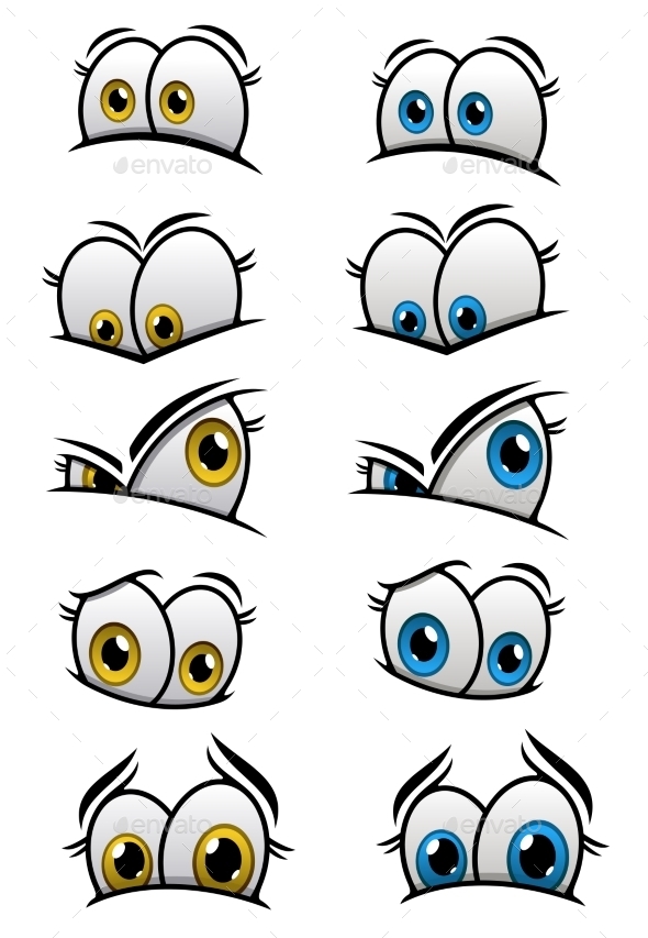 GraphicRiver Cartoon Eyes 9754525 GraphicRiver Cartoon Eyes 9754525