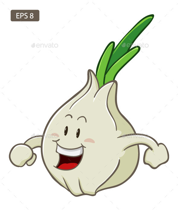 GraphicRiver Garlic Cartoon Character 9755041 GraphicRiver Garlic Cartoon Character 9755041