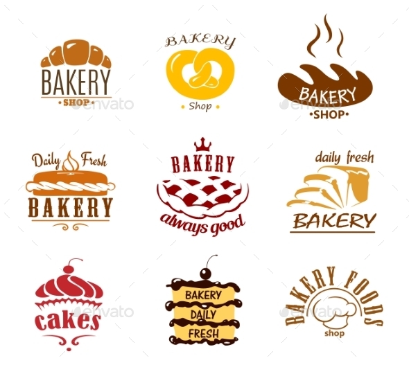 GraphicRiver Bakery Emblems 9755056 GraphicRiver Bakery Emblems 9755056