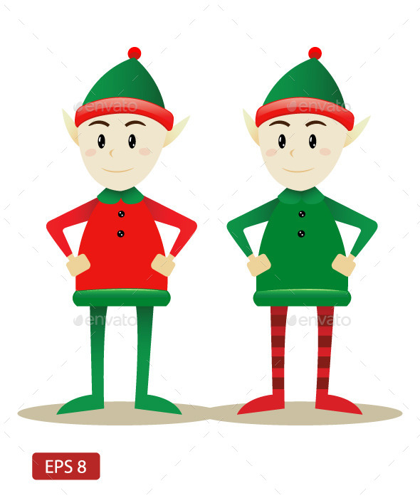 GraphicRiver Santa s Elfs 9755355 GraphicRiver Santa s Elfs 9755355