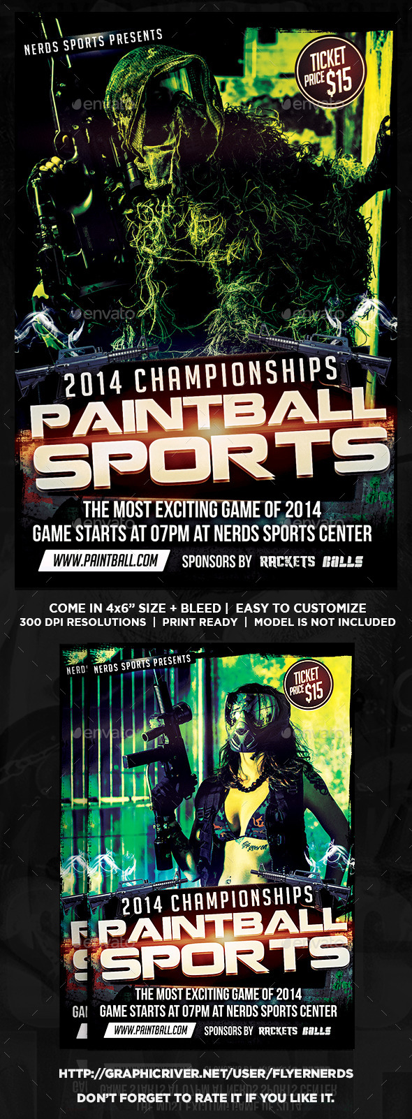 GraphicRiver Paintball Competition Sports Flyer 9755611 GraphicRiver Paintball Competition Sports Flyer 9755611