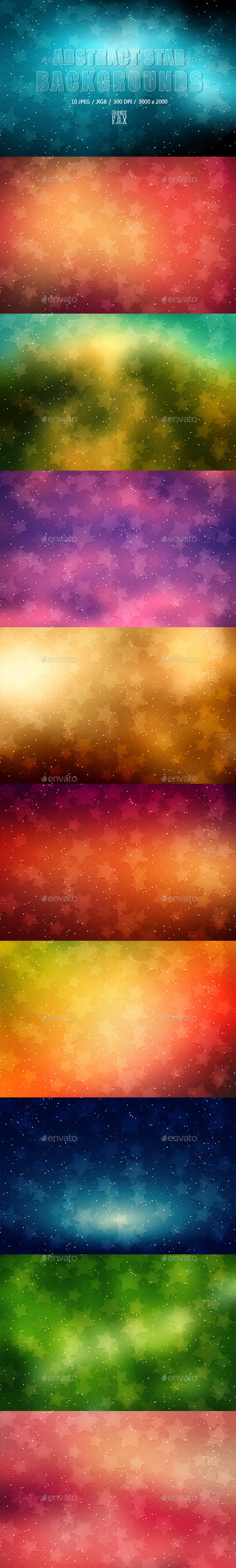 10 Abstract Star Backgrounds 10 Abstract Star Backgrounds