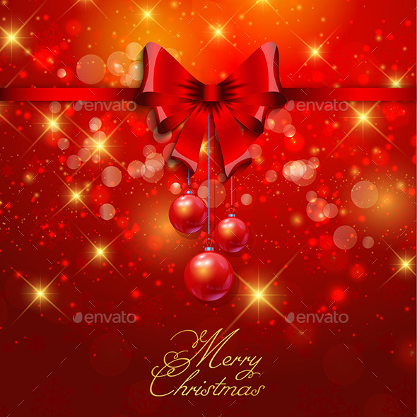GraphicRiver Christmas Background with Red Ribbon 9758525 GraphicRiver Christmas Background with Red Ribbon 9758525
