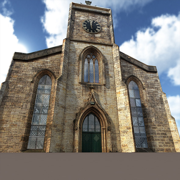 3DOcean Church Low Poly 3D Model 9759007 3DOcean Church Low Poly 3D Model 9759007