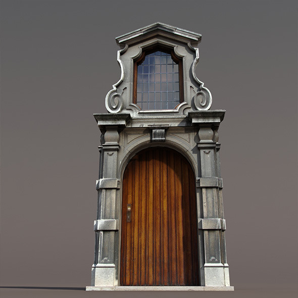Door Portal Low poly 3D Model Door Portal Low poly 3D Model