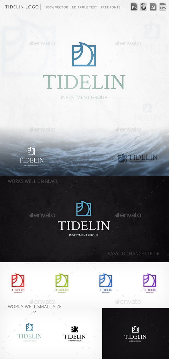 GraphicRiver Tidelin Logo 9759684 GraphicRiver Tidelin Logo 9759684