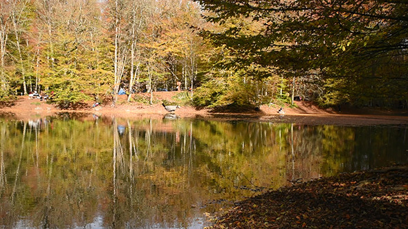 Beautiful Lake at The Autumn 4 Beautiful Lake at The Autumn 4