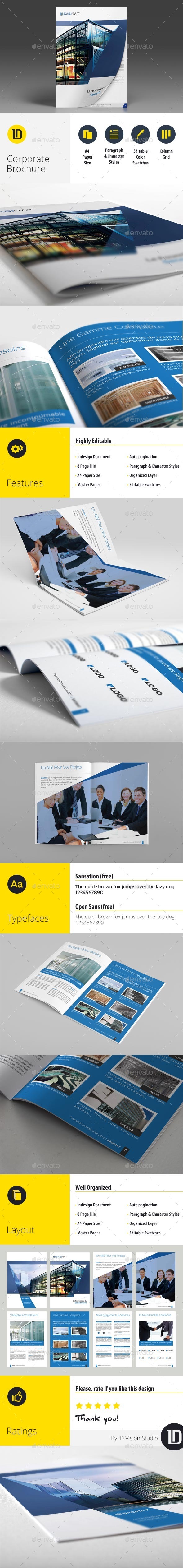 Corporate Business A4 Brochure 8 Pages InDesign Corporate Business A4 Brochure 8 Pages InDesign
