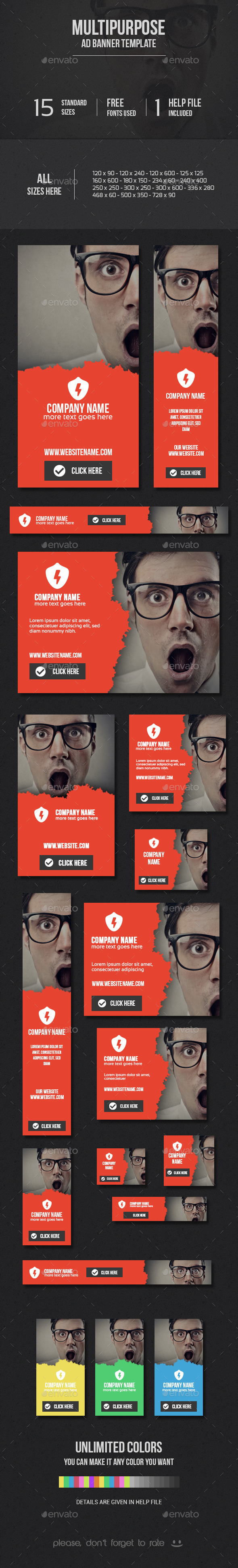 GraphicRiver Multipurpose Ad Banner Template 9764018 GraphicRiver Multipurpose Ad Banner Template 9764018