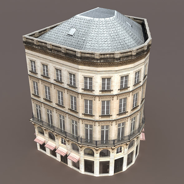 Apartment House #108 Low poly 3D Model Apartment House #108 Low poly 3D Model