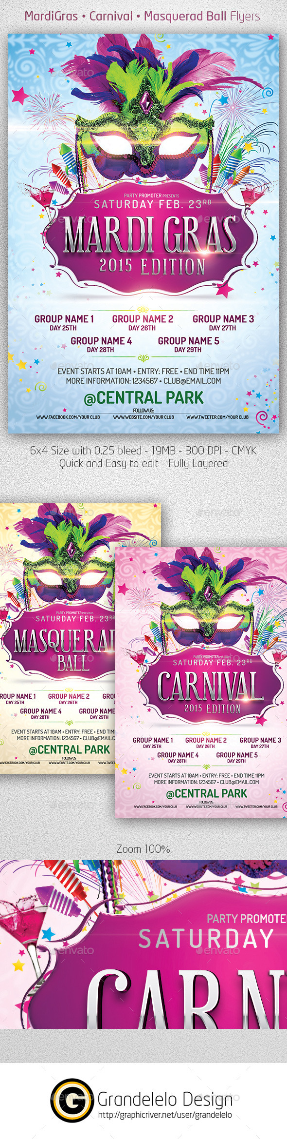 GraphicRiver Mardi Gras 2015 The Poster Template 9764847 GraphicRiver Mardi Gras 2015 The Poster Template 9764847