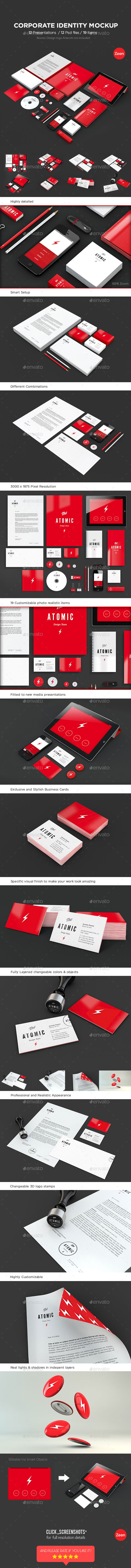 Corporate Identity Mockup Bundle Corporate Identity Mockup Bundle