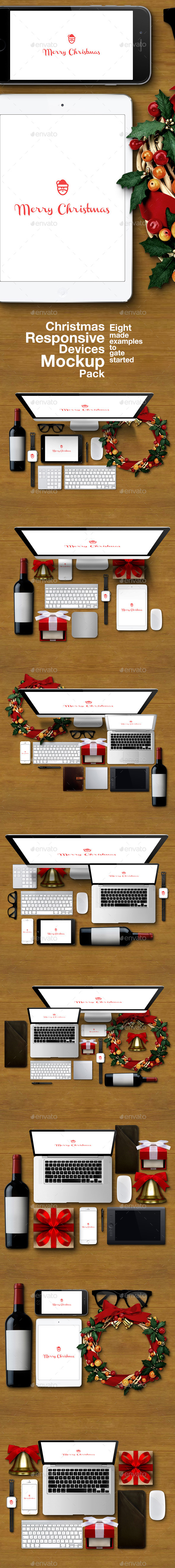 GraphicRiver Christmas Responsive Devices Mockup Pack 9766077 GraphicRiver Christmas Responsive Devices Mockup Pack 9766077