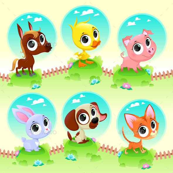 GraphicRiver Farm Animals 9766208 GraphicRiver Farm Animals 9766208