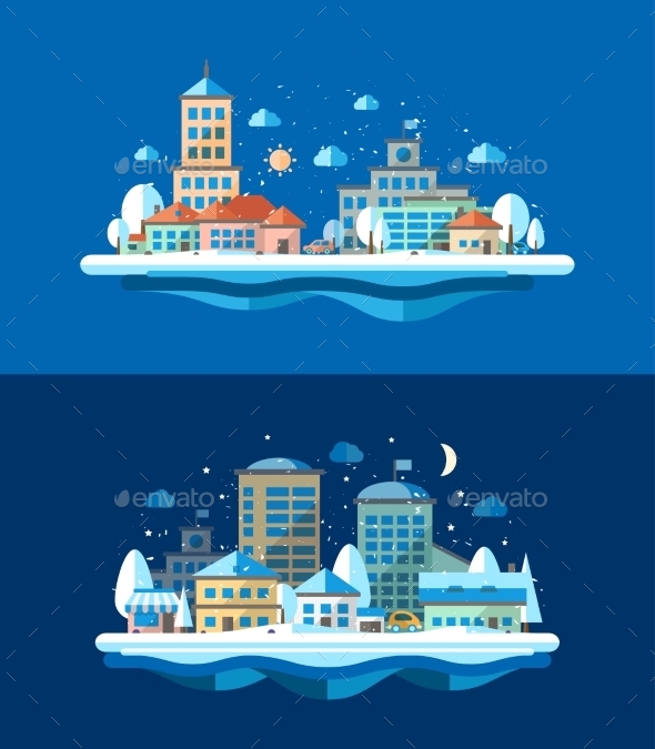GraphicRiver Winter Landscape 9766292 GraphicRiver Winter Landscape 9766292