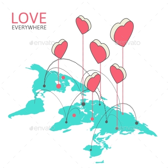 GraphicRiver Isometric Illustration for Valentine s Day 9766298 GraphicRiver Isometric Illustration for Valentine s Day 9766298