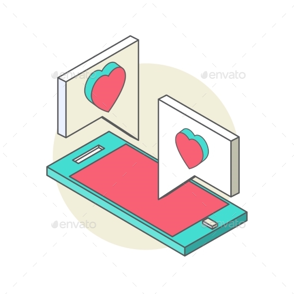 GraphicRiver Isometric Illustration for Valentine s Day 9766302 GraphicRiver Isometric Illustration for Valentine s Day 9766302