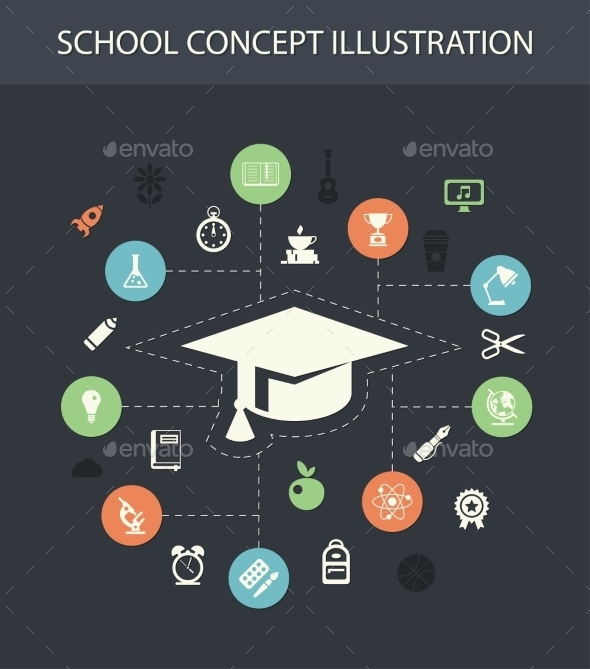 GraphicRiver School Composition 9766311 GraphicRiver School Composition 9766311