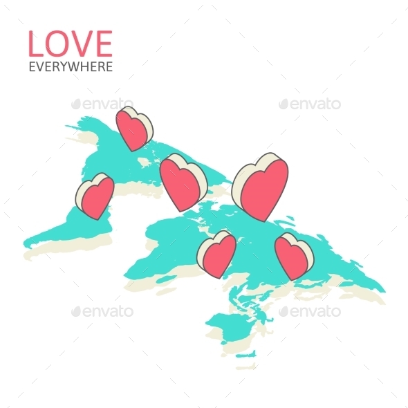 GraphicRiver Isometric Illustration for Valentine s Day 9766813 GraphicRiver Isometric Illustration for Valentine s Day 9766813