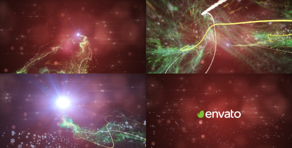Particle Christmas Logo Reveal Particle Christmas Logo Reveal