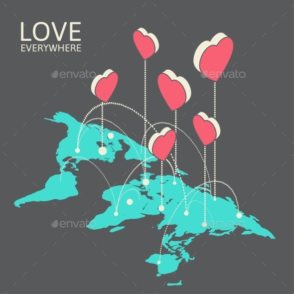 GraphicRiver Isometric Illustration for Valentine s Day 9767344 GraphicRiver Isometric Illustration for Valentine s Day 9767344